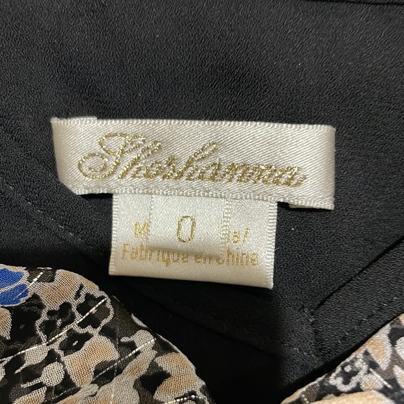 Shoshanna Short Sleeve Floral Dress with Metallic, size 0 - Picture 11 of 11